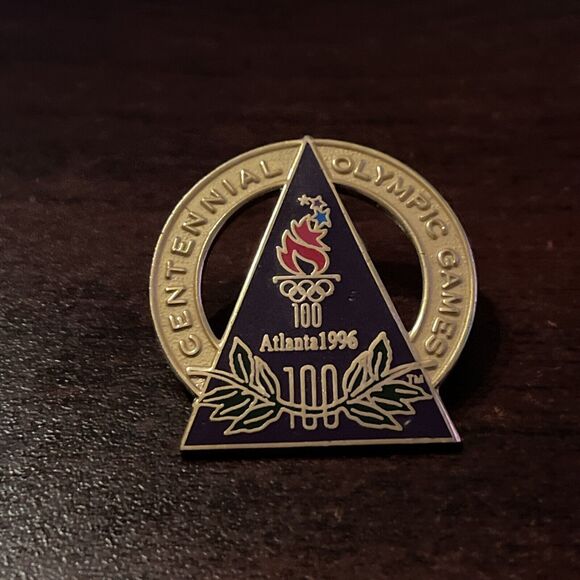 1996 Atlanta Centennial Olympics Lapel Hat Pin - Picture 1 of 3